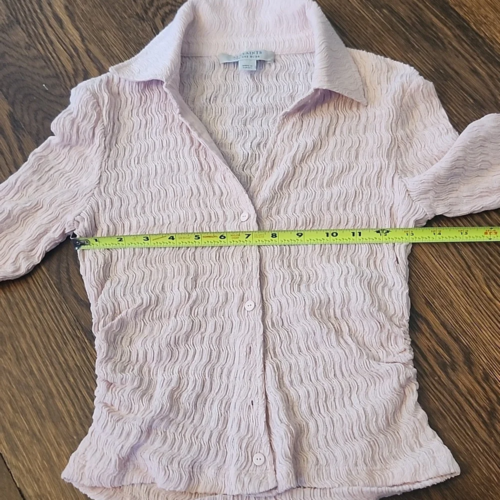 All Saints Blush Textured Shirt - Picture 5 of 10